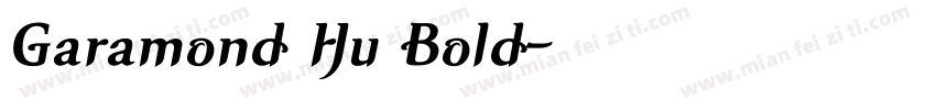 Garamond Hu Bold字体转换